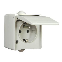 Mete Enerji-Nemliyer Gri Kapaklı Torpaklı UPS Priz-40500605 - Mete Enerji