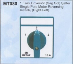 Metop-10a Enversör Sağ Sol 1x10A Pako Şalter-MT080-10A - 6