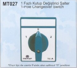 Metop-16a Kutup Değiştirici 1x16A Pako Şalter-MT027-16A - 1