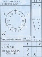 Metop-40a Kutup Değiştirici 1x40A Pako Şalter-MT027-40A - 2