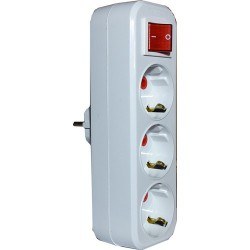 Mutlusan-3-lü Anahtarlı Priz-001 170 033004 00 00 - Mutlusan