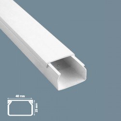 Mutlusan-40x25mm Eko Kablo Kanalı-001 014 040025 20 00 - Mutlusan