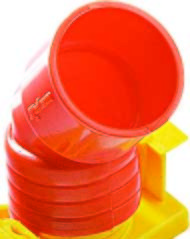 Mutlusan-Turuncu Aplik Eğik Bağlantı Dirseği-Alev Yaymayan-000 700 200215 00 12 - Mutlusan