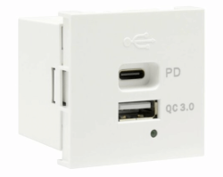 Mutlusan USB ve Type C Kombinasyonlu Yüksek Akım Destekli USB Şarj Prizi 