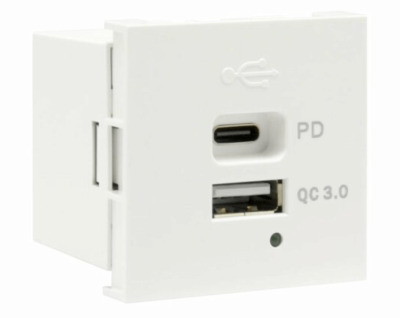 Mutlusan USB ve Type C Kombinasyonlu Yüksek Akım Destekli USB Şarj Prizi - 1