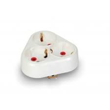 Mutlusan-Yonca Tip 3-lü Topraklı Priz-001 170 033001 00 00 - Mutlusan