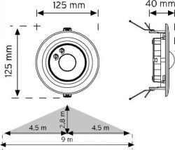 Nade10362-360° Tavan Tipi Hareket Sensörü-Sa - 2