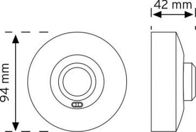 Nade-10367-Tavan Tipi Hf-Radar-Sensör-Sıva Üstü - 2