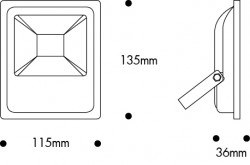 Nade /10W Led Floodlight 6500K/113.01.1226 - 2