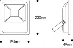 Nade-30w Led Projector 6500k-113 02 1226 - 2