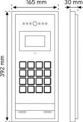 Nade-Digital Kameralı RF-ID Kartlı Zil Paneli-D28BC - 2