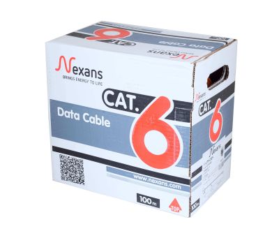 Nexans-4x2x23 AWG 100 Metre Turuncu CAT-6 UTP Data Kablosu - 1