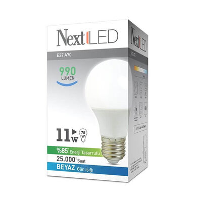 Next Led E27 LED Ampul 11W Beyaz Işık - 1