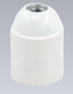  E-27 Düz Beyaz Duy - 1
