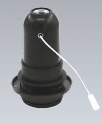  E-27 İpli Switch’li Siyah Duy - 1