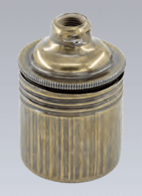  E-27 Metal Düz Eskitme Duy - 1