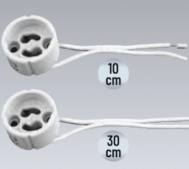  GU10 Duy 10 CM Kablolu Isıya Dayanıklı Gövde - 1