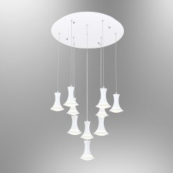 Özcan 10-lu Leto AvizeMetal Gövde-Akrilik 10x 5w Smd Led-5354-10a - Özcan Aydınlatma