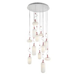 Özcan 12-li Söğüt Sarkıt Kırmızı12 X 4w Led-5249-12a.06 - Özcan Aydınlatma