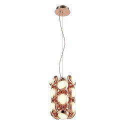 Özcan 18-li Nasa Avize Rose Gold Metal Gövde-Akrilik 1x 54w Led-5628-18a.32 - Özcan Aydınlatma