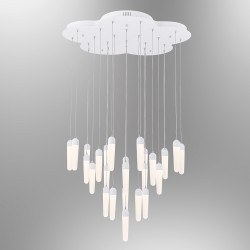 Özcan 21-li Drop Daire AvizeMetal Gövde-Akrilik 21 X 3w Smd Led-5360y-21a - Özcan Aydınlatma