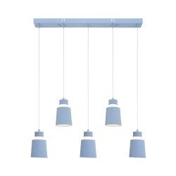 Özcan 5-li Sıralı Timpani Sarkıt Gri5 X 40w E14-5248-5as.16 - Özcan Aydınlatma