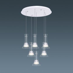 Özcan 6-lı Sarkıt Gri6 X 8w Led-4019-6a.16 - Özcan Aydınlatma