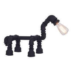 Özcan Fino M Lambası-Ampulsüz-Siyah Metal 1x 40w E14-6556.19 - Özcan Aydınlatma