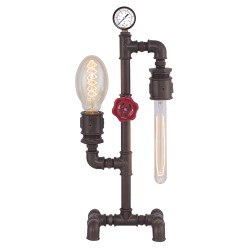 Özcan Flamingo M Lambası-Ampulsüz-Kahve Metal 2 X 40w E27-6561.04 - Özcan Aydınlatma