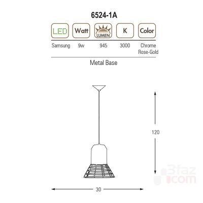 Özcan K Sarkıt Krom Metal9w Smd Led-6524-1a.02 - 2