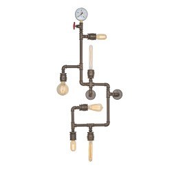 Özcan Labirent Aplik-Ampulsüz-Kahve Metal 6 X 40w E27-6570.04 - Özcan Aydınlatma