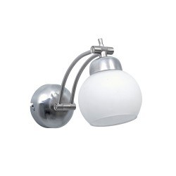 Özcan Saray Aplik Mat Krom Metal Gövde-Opal Cam 1x 40w E14-5072.18 - Özcan Aydınlatma