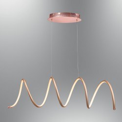 Özcan Spring Uzun Sarkıt Rose Gold Metal Gövde-Akrilik 1x 25w Led-5639-3a.32 - Özcan Aydınlatma