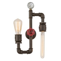 Özcan Teo Aplik-Ampulsüz-Kahve Metal 2 X 40w E27-6576.04 - Özcan Aydınlatma