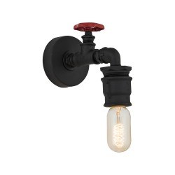 Özcan Vana Aplik-Ampulsüz-Siyah Metal 1x 40w E27-6579.19 - Özcan Aydınlatma