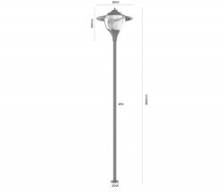 Pelsan Mesaled Led Parking Garden Luminaire - Pelsan