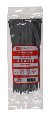 Plastic Black Cable Tie 3,6mmx250 - 1