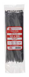 Plastic Black Cable Tie 3,6mmx300 - Pemsan