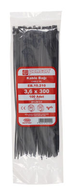 Plastic Black Cable Tie 3,6mmx300 - 1
