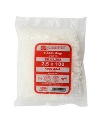 Plastic Black Cable Tie 3,6mmx100 - Pemsan