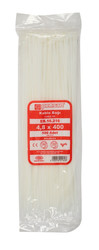 Plastic White Cable Tie 4.8mmx400 - Pemsan