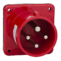 PK Pratika 4*16A DÜZ Makina Fişi, IP 44 