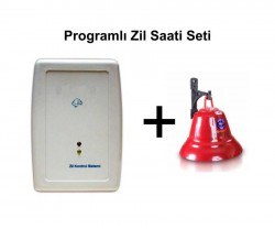 Programlı Zil Saati+Kampana Zil Set - Bullet