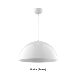 Pelsan Rodos E27 Sarkıt Armatür whıte-5118 4211 - Pelsan