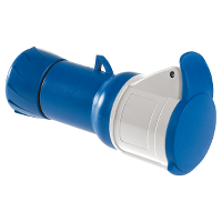  Schneider 3x16A Triphasic 2p-T Ip44 Screwed Wander Socket - 1