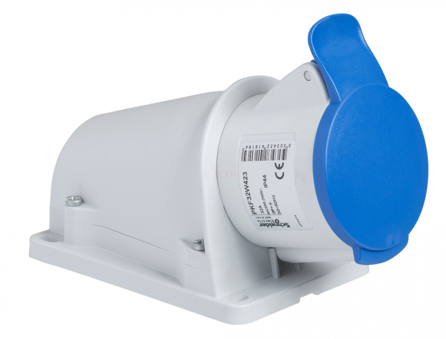 Schneider 3x16a, Monofaze, 2p+T, Ip44, Vidalı, Duvar Prizi Pkf16w423