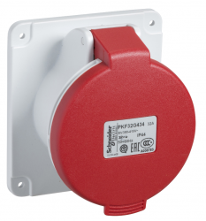 Schneider 4x32a, Trifaze, 3p+T, Ip44, Vidalı, Düz Makine Prizi Pkf32g434 - Schneider Electric