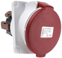 Schneider 5x16A Trifaze 3p-N-T Ip44 Vidalı Düz Makine Prizi Pkf16g435 - Schneider Electric