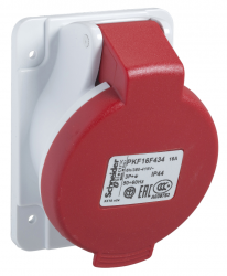 Schneider 5x16a. Trifaze. 3p-N-T. Ip44. Vidalı. Eğik Makine Prizi Pkf16f435 - Schneider Electric