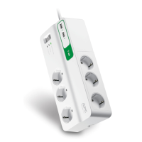 SchneiderAPC 6-lı USB-li Akım Korumalı PrizPM6U-GR - 3